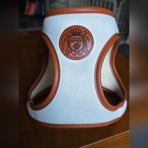 Doggie Republic White and Brown Dog Harness